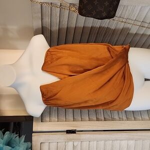 Charolette Russe brand strapless blouse